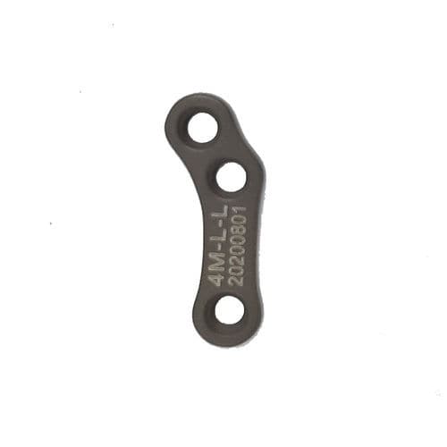 Placca ossea di compressione a uso veterinario per tibia - 4M-L-L - Biosurgex - bloccata