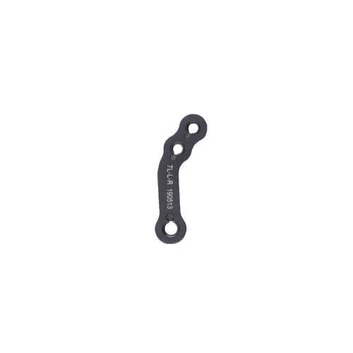 Placca ossea di compressione a uso veterinario per tibia - 7L-L-R - Biosurgex - bloccata