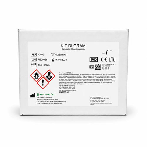 Kit di reagenti soluzione colorante - IC400 - Pro-Eko Srl - microbiologico / batteriologico