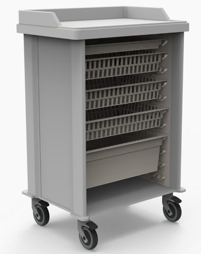 Carrello di emergenza - AVIOR GMBH - per anestesia / per materiale sterile / ospedaliero