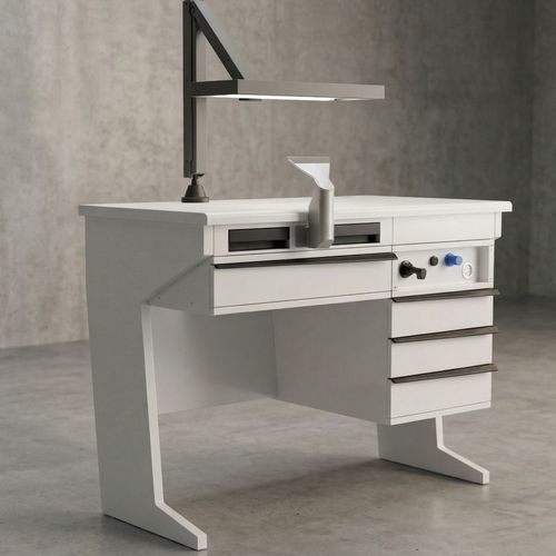 Postazione di lavoro per laboratorio odontotecnico didattica - AWB 01 - AVIOR GMBH - con illuminazione / con cassetti / con ripiani