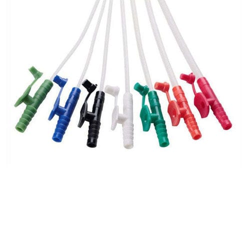 Catetere per aspirazione delle vie respiratorie - Cruzine Healthcare - bronchiale / scatola da 50 / in PVC