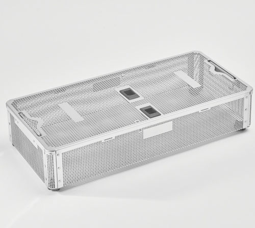 Cestello di sterilizzazione per strumenti chirurgici - SS.540 series - Sevinç Cont - perforato / in acciaio inossidabile / con griglia