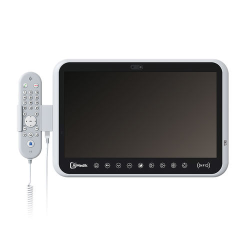 Terminale multimediale per postazione paziente a tenuta stagna - MT15 - AIMEDIK - antibatterico / con lettore di scheda / touch screen