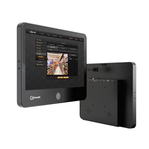 Terminale multimediale per postazione paziente a tenuta stagna - IPV1330 - AIMEDIK - touch screen