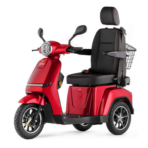 Scooter per disabili elettrico - TUR-CAP-LI-RED - Veleco - a 3 ruote / con cestello
