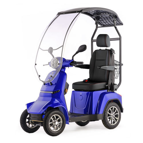 Scooter per disabili elettrico - GRAR-CAP-LI-BLU - Veleco - a 4 ruote / con cestello / con cabina