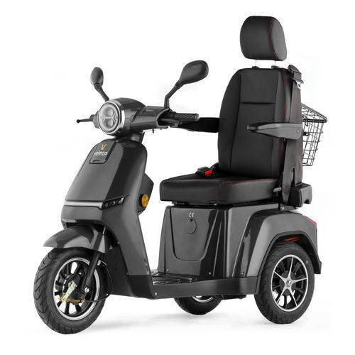 Scooter per disabili elettrico - TUR-CAP-GRA - Veleco - a 3 ruote / con cestello