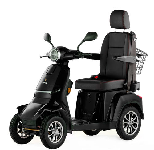 Scooter per disabili elettrico - GRA-CAP-BLA - Veleco - a 4 ruote / con cestello