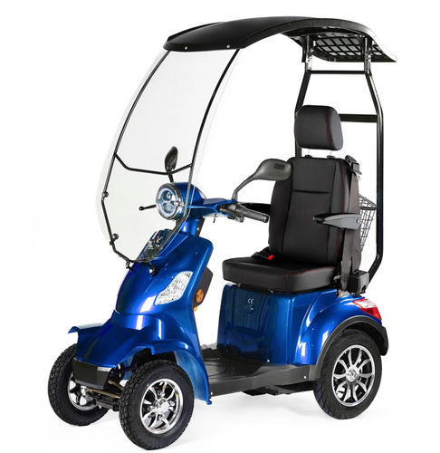 Scooter per disabili elettrico - FASR-CAP-BLU - Veleco - a 4 ruote / con cestello / con cabina