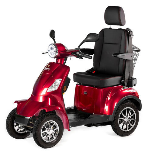 Scooter per disabili elettrico - FAS-CAP-LI-RED - Veleco - a 4 ruote / con cestello