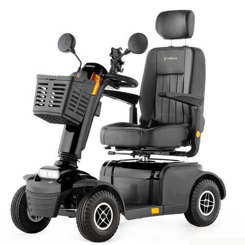 Scooter per disabili elettrico - LOO-BLA - Veleco - a 4 ruote / con cestello / pieghevole
