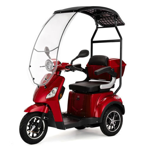 Scooter per disabili elettrico - DRA-CAN-RED - Veleco - a 3 ruote / con cabina