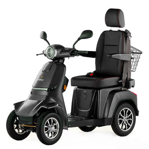 Scooter per disabili elettrico - GRA-CAP-SIL - Veleco - a 4 ruote / con cestello
