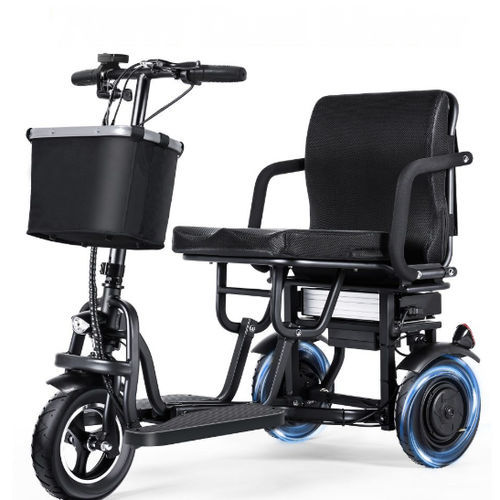 Scooter per disabili elettrico - ES11 - Topmate - a 3 ruote / pieghevole / con cestello