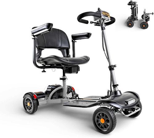 Scooter per disabili elettrico - Passport Flex - SuperHandy - a 4 ruote / pieghevole / con cestello