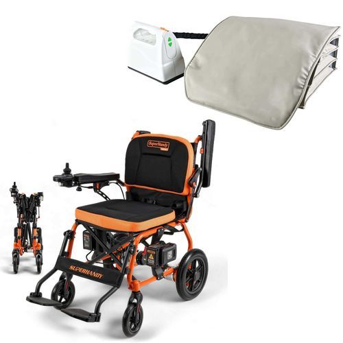 Sedia a rotelle elettrica - GoRide 2 - SuperHandy - da interno / pieghevole