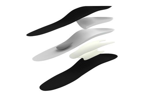Soletta ortopedica con cuscinetti per tallone - LWF WP  - KINGMED - con supporto per arco longitudinale / con supporto per arco trasversale / con cuscinetto plantare