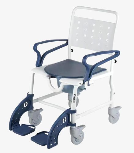 Sedia da doccia con rotelle - BA10 - Stela Mobility - mobile / con schienale / pieghevole
