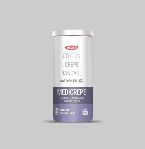 Bendaggio in cotone - Medicrepe - Medicare Hygiene Ltd., - elastico / traspirante