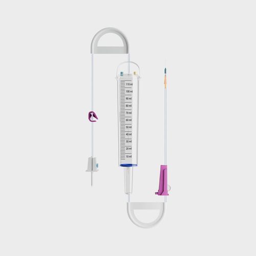 Set per trasfusione di sangue - Volumec  - Medicare Hygiene Ltd., - in polivinilcloruro (PVC) / con camera di gocciolamento