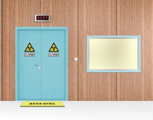 Porta di radioprotezione - Shandong Hongxinyu Medical Technology Co., Ltd. - a raggi X / per ospedale / scorrevole
