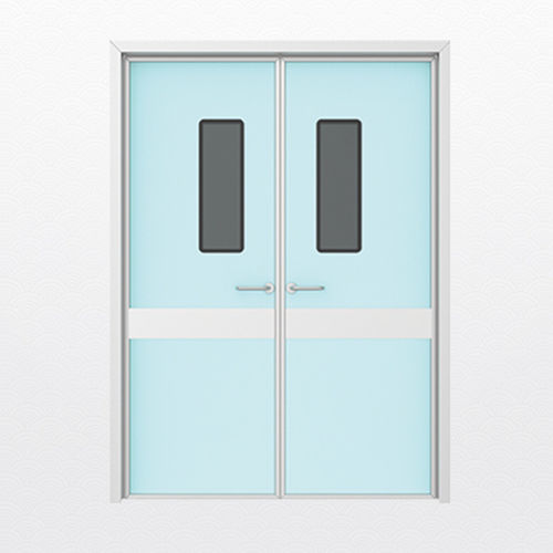 Porta a tenuta d'aria - Shandong Hongxinyu Medical Technology Co., Ltd. - per sala operatoria / a vento / in alluminio
