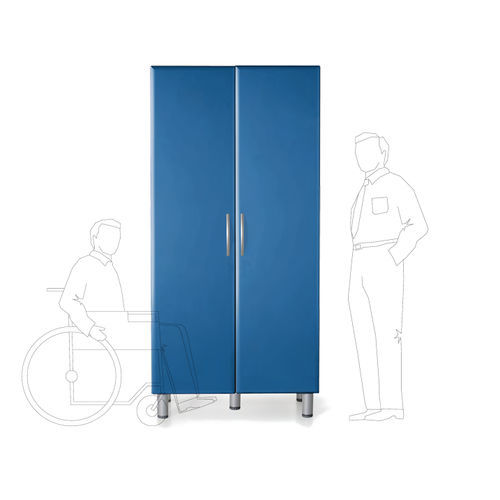 Armadio contenitore - TECNOS SRL - con sportello / in ABS / blu