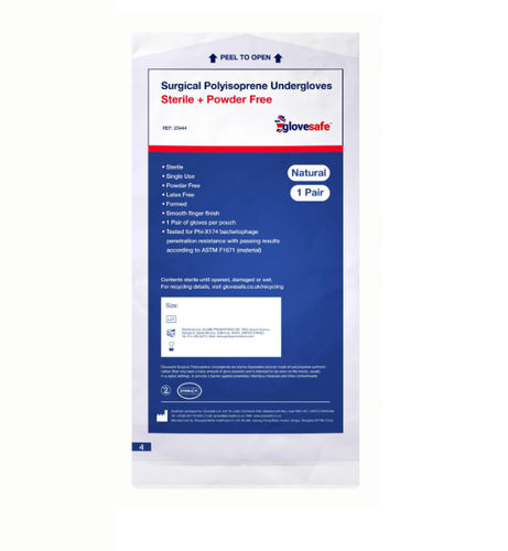 Guanto in poliisoprene - Glovesafe  - novum medtech - senza lattice / per chirurgia / senza polvere