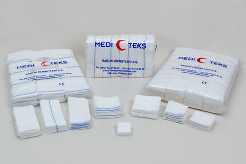 Compressa di garza in cotone - 1212 series - Mediteks A.Ş. - ipoallergenica / assorbente / cicatrizzante
