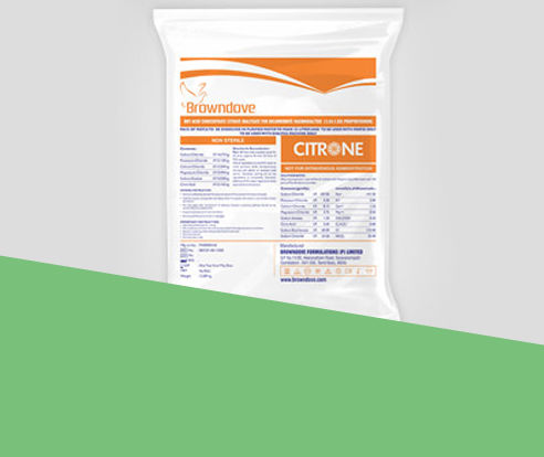 Concentrato per emodialisi di bicarbonato - Citrone - Browndove Healthcare Private Limited - di acido / in polvere