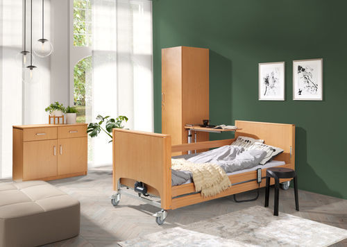 Letto per cure domiciliari - PB 331 LOW - Elbur sp. z o.o. sp.k. - per lungodegenza / elettrico / ad altezza regolabile