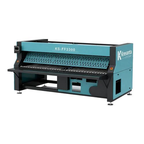 Piegatrice per lenzuola a pavimento - KS-F series - KREVANTA SYSTEMS PRIVATE LIMITED - con sistema di impilamento