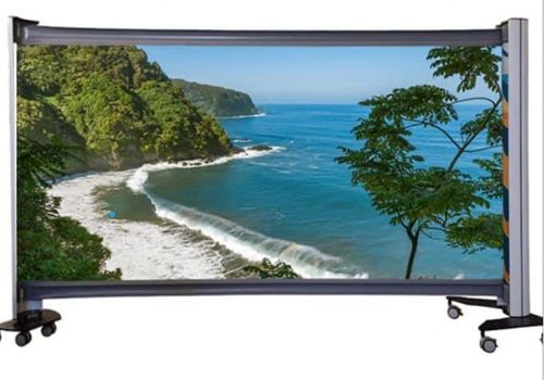 Paravento di protezione con rotelle - Rolascreen - murale / da appoggio / 1 pannello