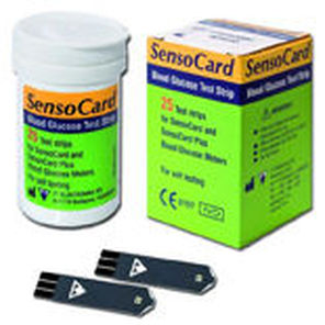 Striscia analitica del diabete - SensoCard  - 77 Elektronika - della glicemia / di sangue / clinica