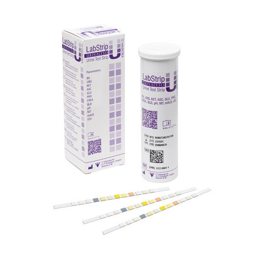 Striscia analitica per malattie epatiche - LabStrip U12 mALB - 77 Elektronika - del diabete / multiparametrica / per microalbumina