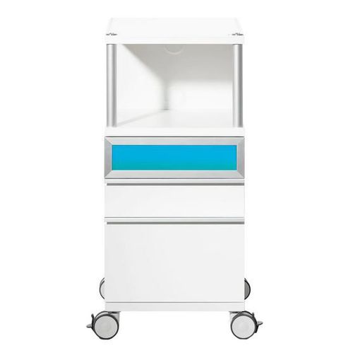 Carrello per podologia - SUDA  - Algeos - portarifiuti / per trattamenti / di stoccaggio