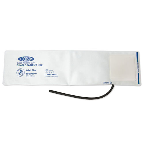 Bracciale per controllo di pressione arteriosa - 12-SPU-5 - Accoson - senza lattice / monotubo / con doppio tubo