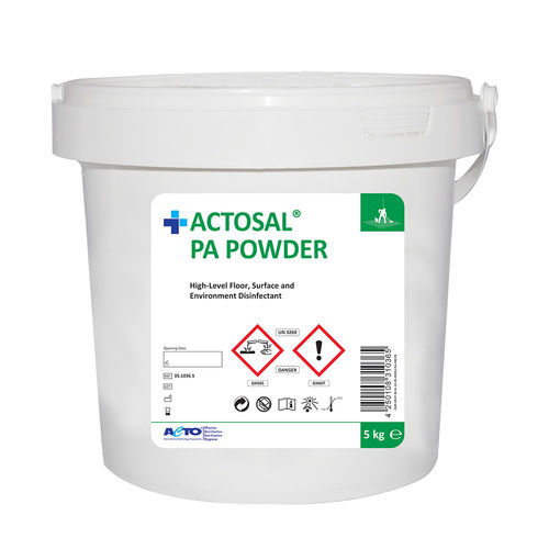 Disinfettante per pavimenti e altre superfici - ACTOSAL® PA - Acto   - per pavimenti / in polvere