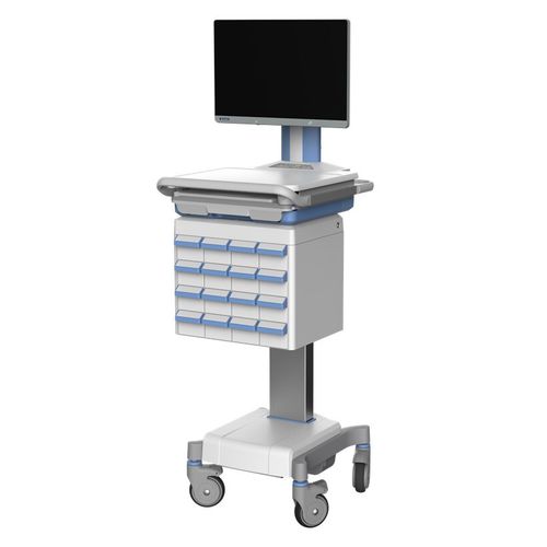 Carrello medico - AMiS-850C - ADVANTECH - per farmaci / di trasferimento / par paziente umano