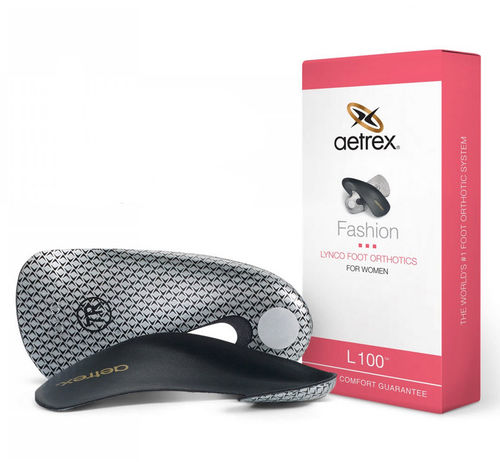 Soletta 3/4 ortopedica con cuscinetti per tallone - L100™  - Aetrex Worldwide  - con supporto per arco longitudinale / con supporto per arco trasversale / per adulti