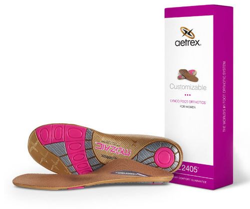 Soletta ortopedica con cuscinetti per tallone - L2405  - Aetrex Worldwide  - con supporto per arco longitudinale / con supporto per arco trasversale