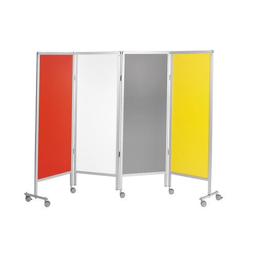Paravento medicale mobile - PV-3004/LR - AGA Sanitätsartikel - pieghevole / con supporto murale / 4 pannelli