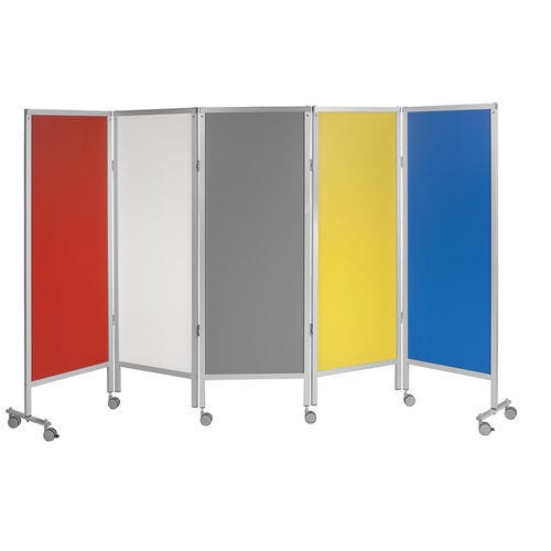 Paravento medicale mobile - PV-3005/LR - AGA Sanitätsartikel - pieghevole / 5 pannelli / regolabile