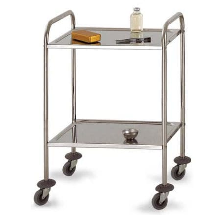 Carrello portastrumenti - Agencinox - multifunzione / in acciaio inossidabile / 2 vassoi