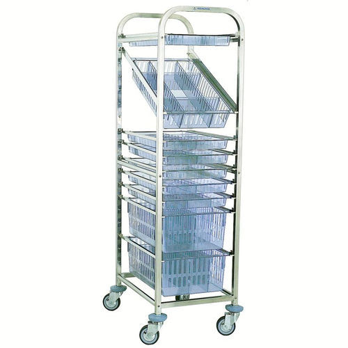 Carrello portamedicinali - Agencinox - di stoccaggio / in acciaio inossidabile / con ripiano
