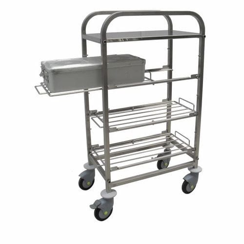 Carrello medico - Agencinox - per strumenti / di trasporto / in acciaio inossidabile
