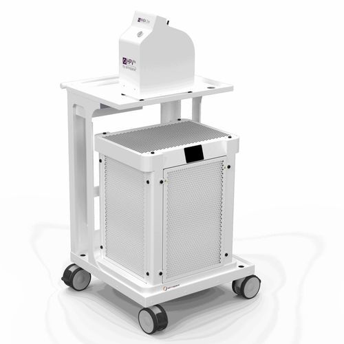 Carrello da laboratorio - RHEA - airinspace - ospedaliero / per camera bianca / per consumabili