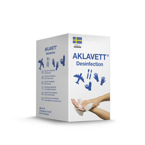 Salvietta detergente per l’igiene delle mani - AKLAVETT® - AKLA - 30 pezzi