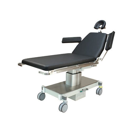 Lettino da visita elettrico - SB 5010 ES  - Akrus GmbH & Co.KG - ergonomico / a 2 sezioni / nero
